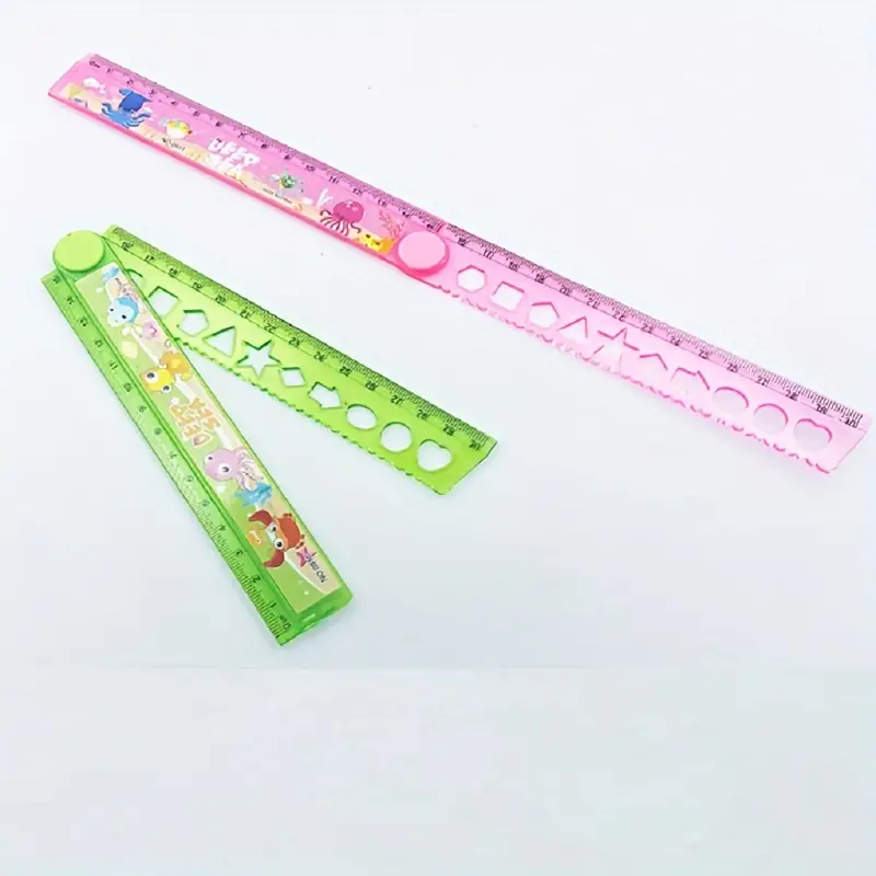 Righello Pieghevole In Plastica 30cm rosa