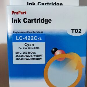 CARTUCCIA LC422XLC CIANO COMPATIBILE PER BROTHER MFC-J5340,J5345,J5740,J6540,J6940 LC-422XL CAPACITA' 1.500 PAGINE
