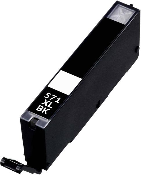 CARTUCCIA CLI-571XL NERA CON CHIP COMPATIBILE PER CANON PIXMA MG5700 MG6800 MG7700 571BKXL 10,8ML CON CHIP