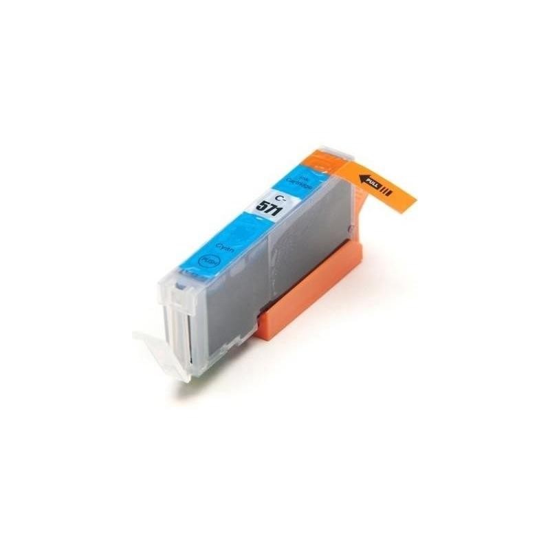 CARTUCCIA CLI-571XL CIANO CON CHIP COMPATIBILE PER CANON PIXMA MG5700 MG6800 MG7700 571CXL 10,8ML CON CHIP