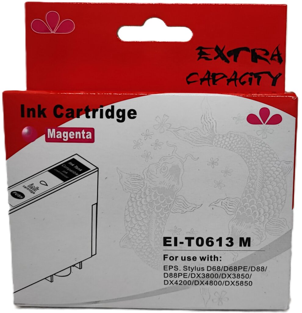 CARTUCCIA T0613 MAGENTA COMPATIBILE PER EPSON Stylus D68D88DX 3800385042004800 CAPACITA 18ML