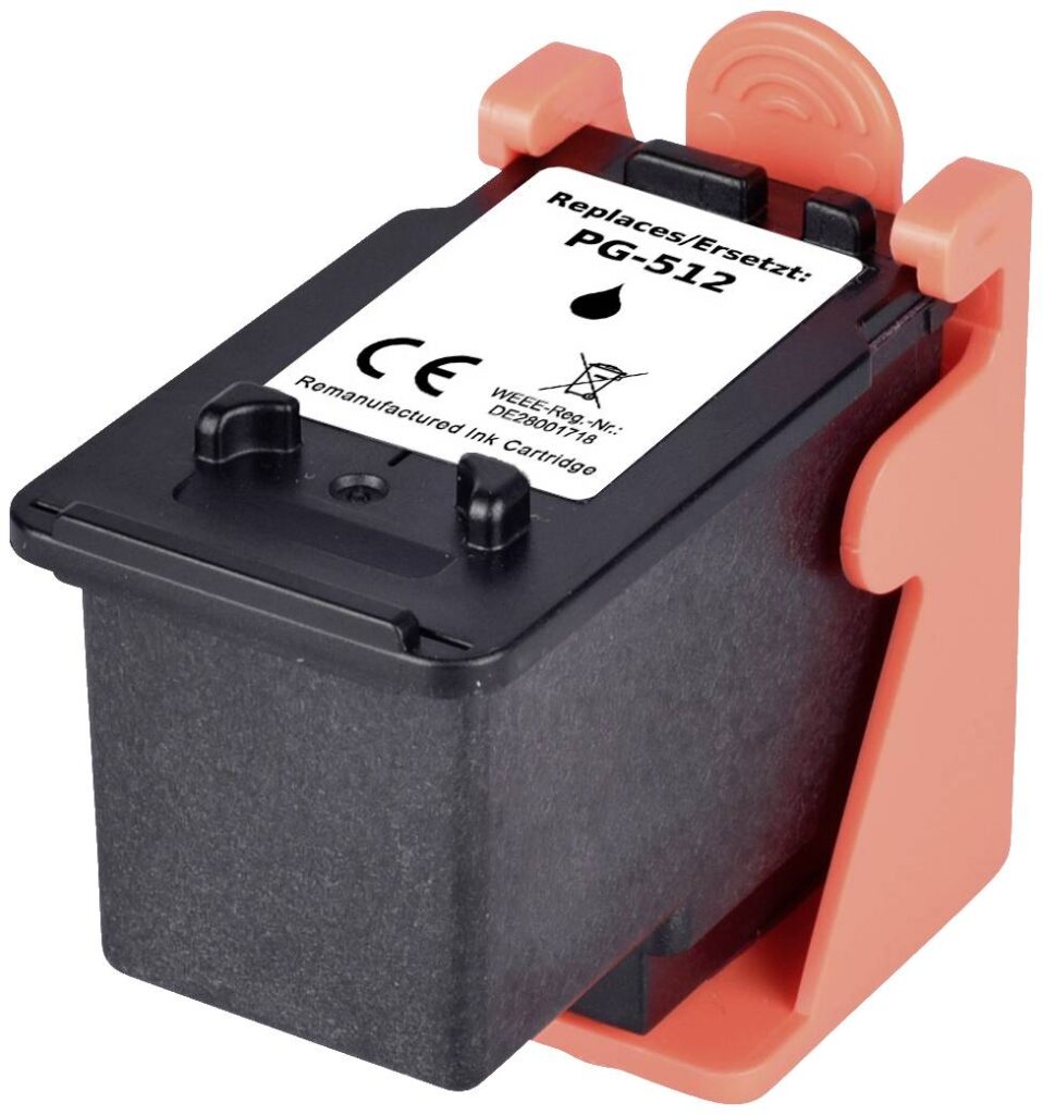 CARTUCCIA CANON PG-512 NERA COMPATIBILE PER CANON PIXMA MP240 MP260 MP480 MX320 MX330 PG512 PG-510 XL 500 pagine