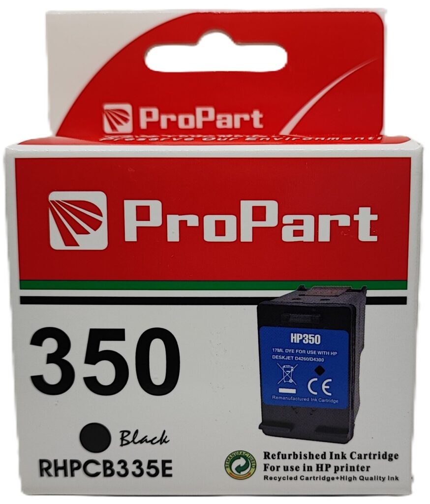 CARTUCCIA COMPATIBILE STANDARD HP 350 NERA PER HP Deskjet D4245 D4260 D4263 CB335EE CAPACITA 17ml