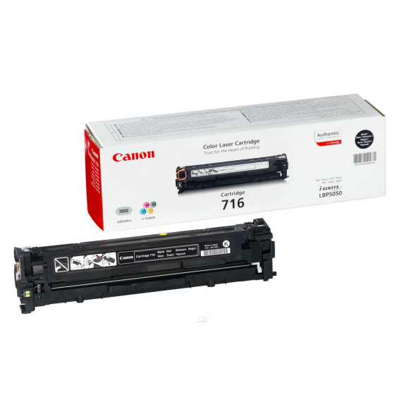 CANON 716 NERO 1980B002 TONER ORIGINALE PER CANON LBP 5050,MF8030,MF8040,MF8050,MF8080 CAPACITA' 2.300 PAGINE