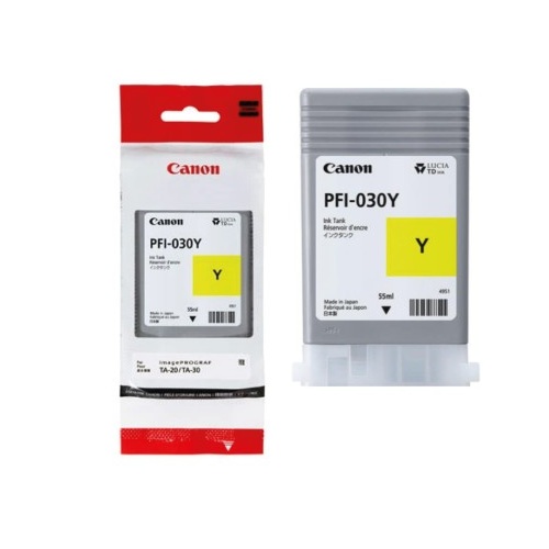 CANON PFI-030Y GIALLO 3492C001 CARTUCCIA ORIGINALE PER CANON IMAGEPROGRAF TA-20,TA-30 PFI030 CAPACITA' 55ml