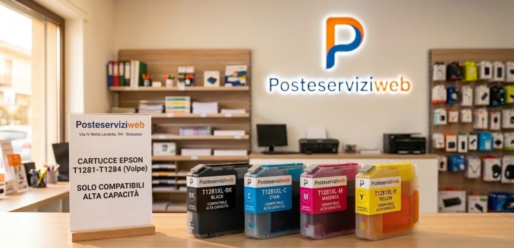 Cartucce Epson T1281-T1284 (Serie "Volpe") – Compatibili XL