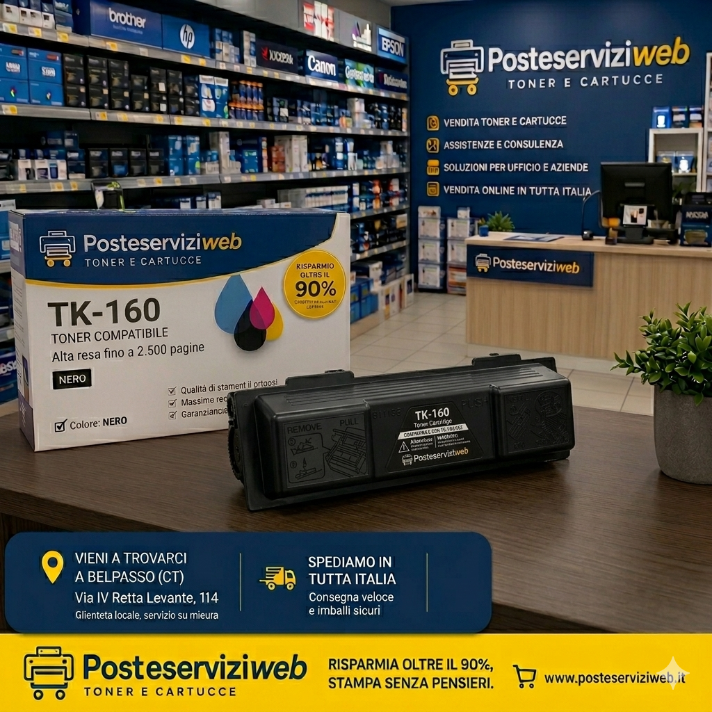 Toner Kyocera TK-160 (Nero) – Compatibile Premium ad Alta Capacità