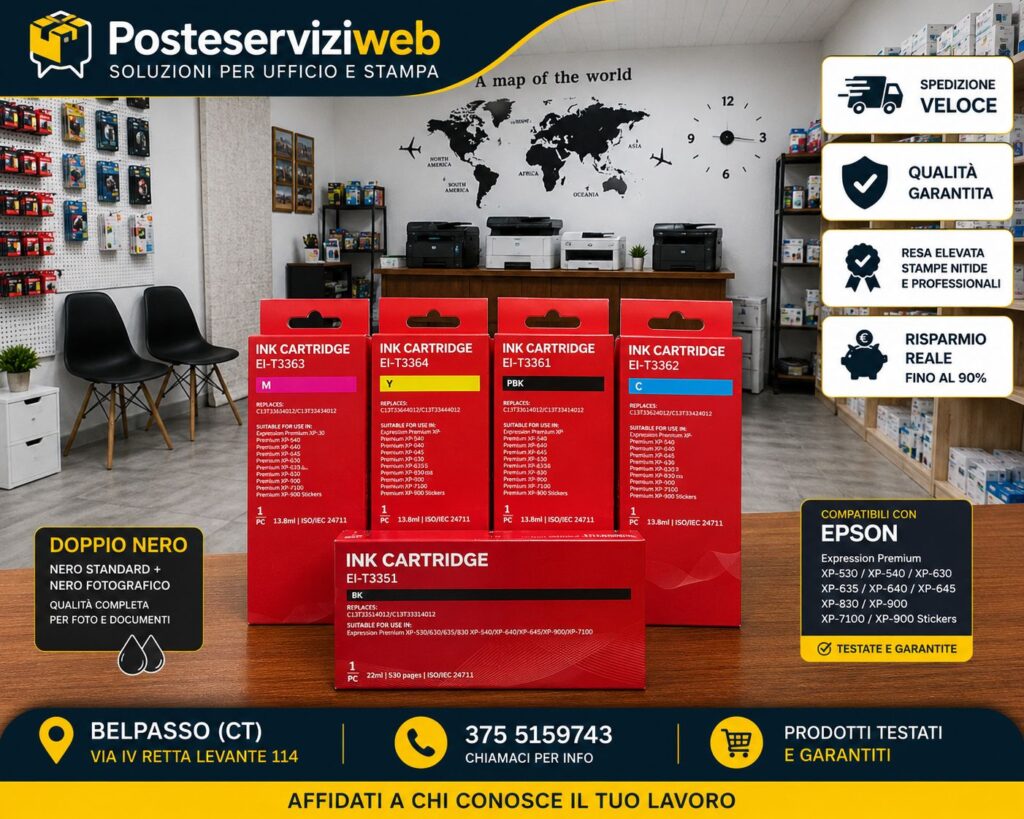 Cartucce Compatibili Epson T3351 / T3361 / T3362 / T3363 / T3364
