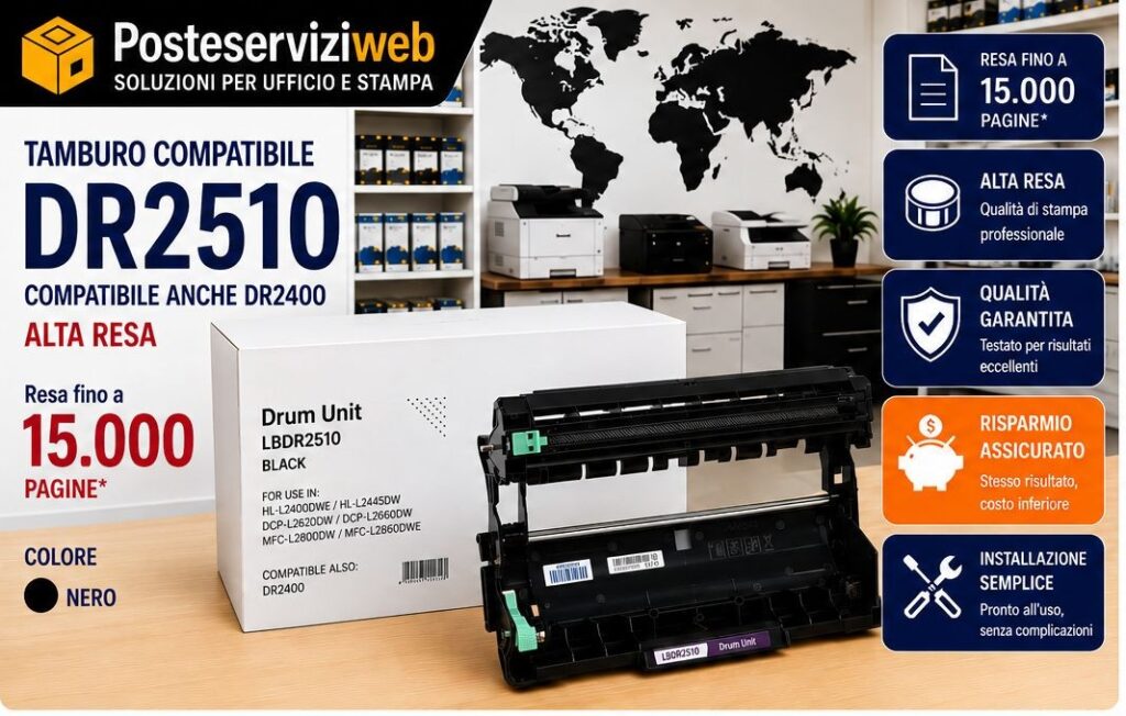 Tamburo Compatibile Brother DR-2510 / DR-2400