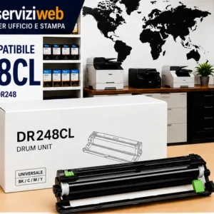 Tamburo Compatibile Brother DR248CL Universale BK C M Y per HL DCP MFC fino a 30.000 Pagine